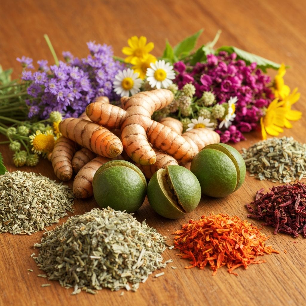 Traditional composition of turmeric and tribulus with herbs