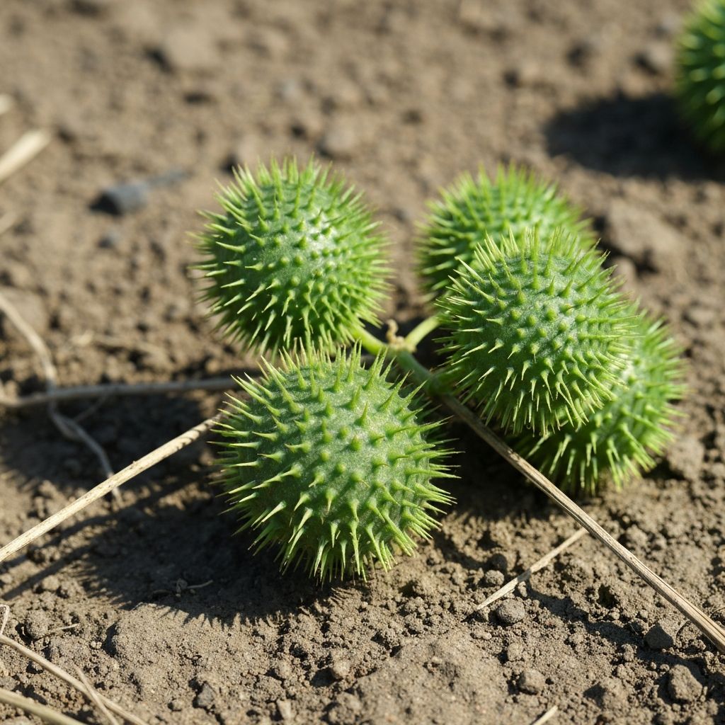 Tribulus terrestris spiky fruits